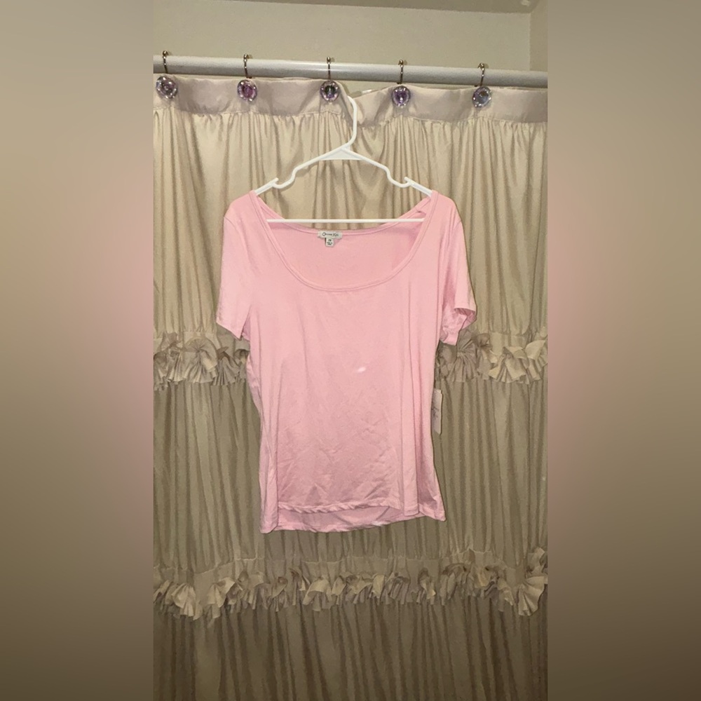 Light Pink Short Sleeve Top